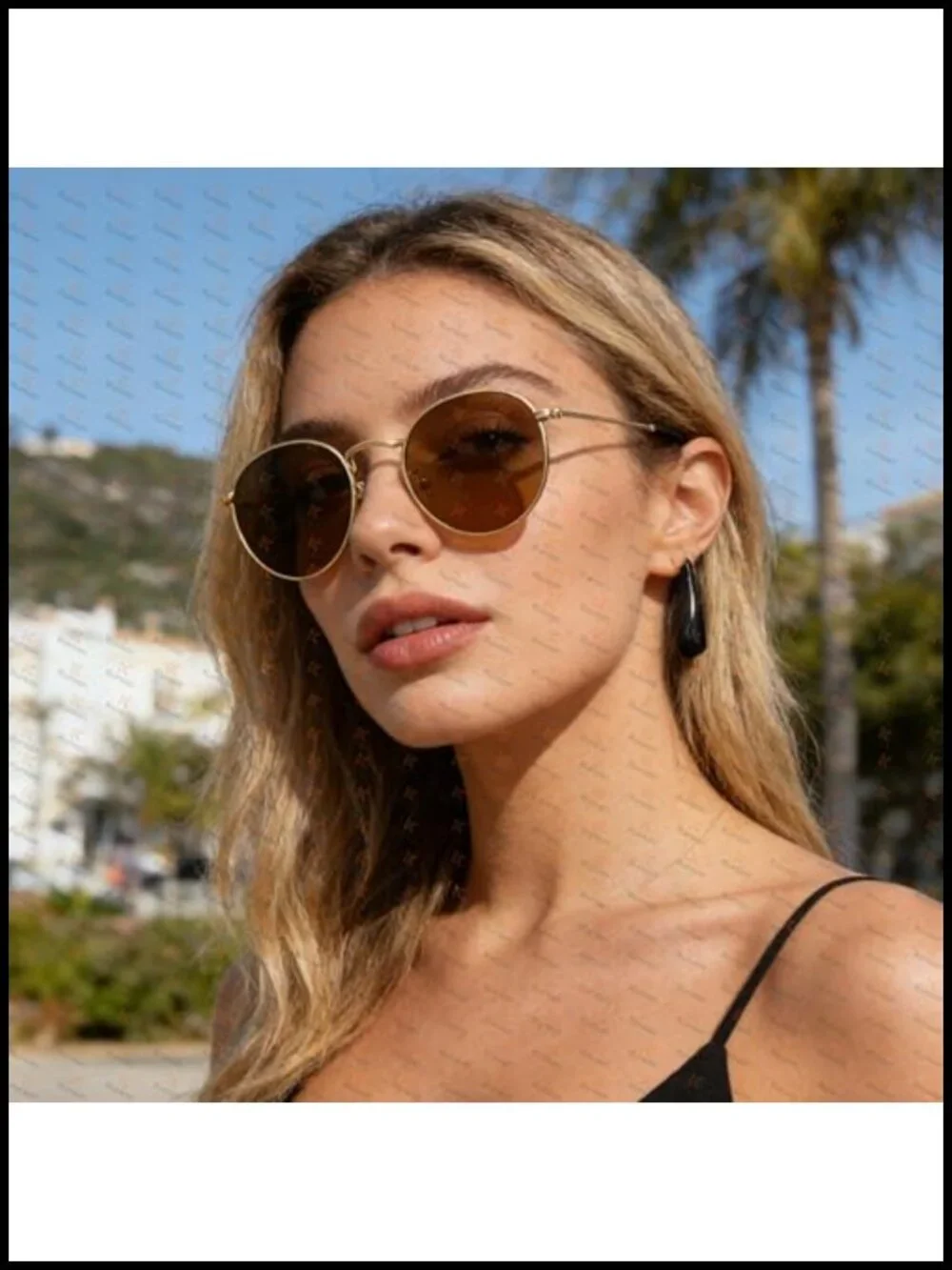Small Round Metal Polarized Sunglasses Classic Circle Sun Glasses Mirrored Lens